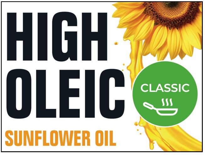 Промисловий зразок «1.-2. ЕТИКЕТКА «HIGH OLEIC» ДЛЯ СОНЯШНИКОВОЇ ОЛІЇ», реєстраційний номер №48554