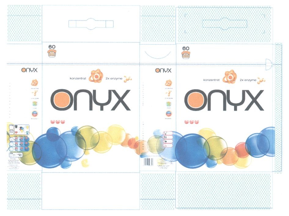 Промисловий зразок «РОЗГОРТКА КОРОБКИ ДЛЯ ПАКУВАННЯ ПРАЛЬНОГО ПОРОШКУ «ONYX»», реєстраційний номер №34814